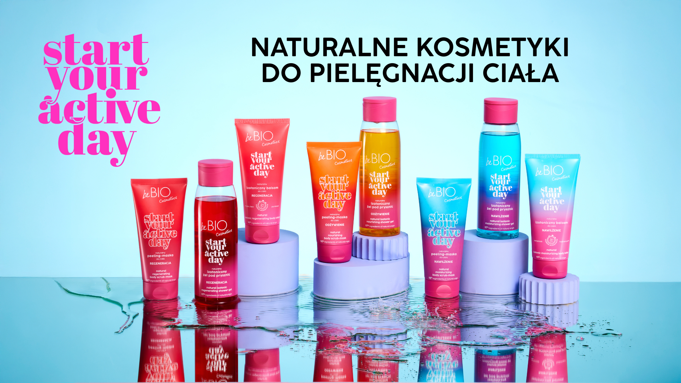 Naturalne kosmetyki do pielęgnacji ciała Start Your Active Day